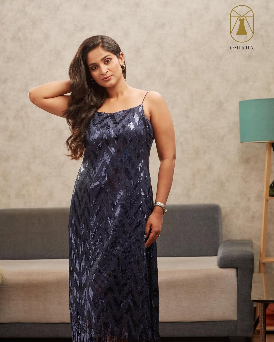 Grace ✨is radiant in her blue dress💙with makeup that perfectly highlights her natural beautyInf (1)